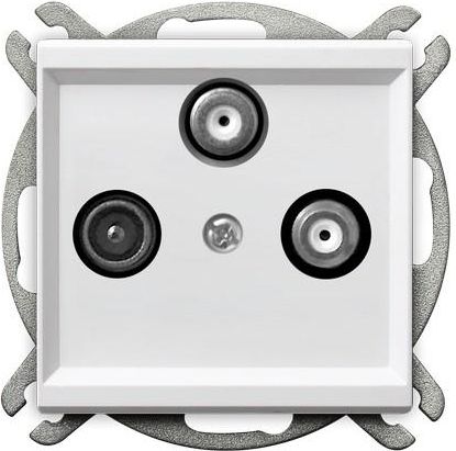 Ospel Gniazdo antenowe Sonata RTV-SAT-SAT białe (GPA-R2S/m/00)