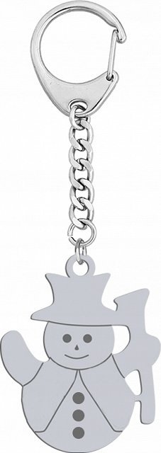 Radziszewska Jewellery Brelok Srebrny z Bałwanem Prezent Świąteczny GRAWER ŻYCZENIA GRATIS