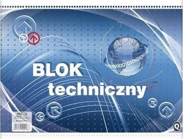 BTS Blok techniczny szkolny biały A3 10 kartek