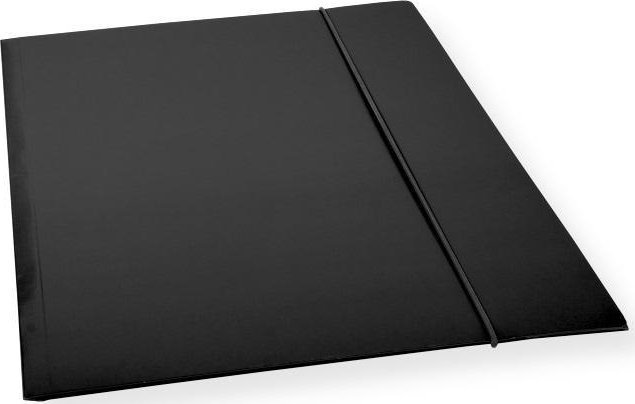 Teczka A4 z gumką lakier czarna 300gsm (10szt)