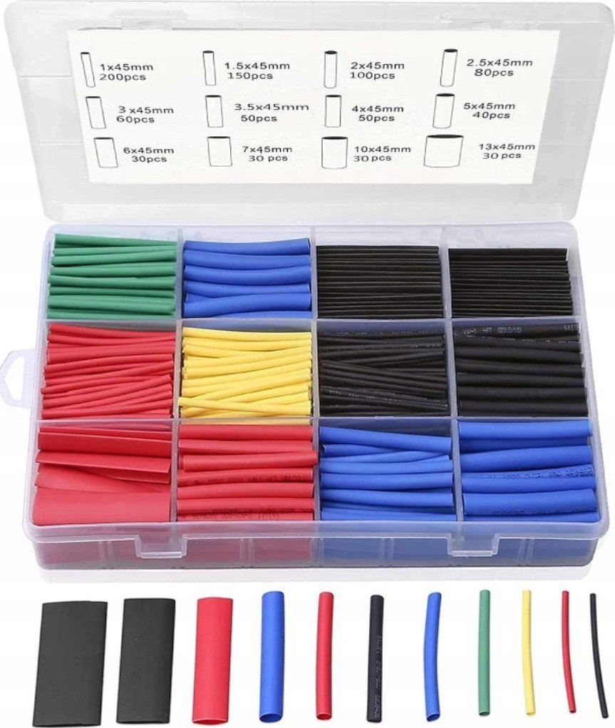 Rosfix RURKI TERMOKURCZLIWE OPASKI KOSZULKI 850SZT BOX 12