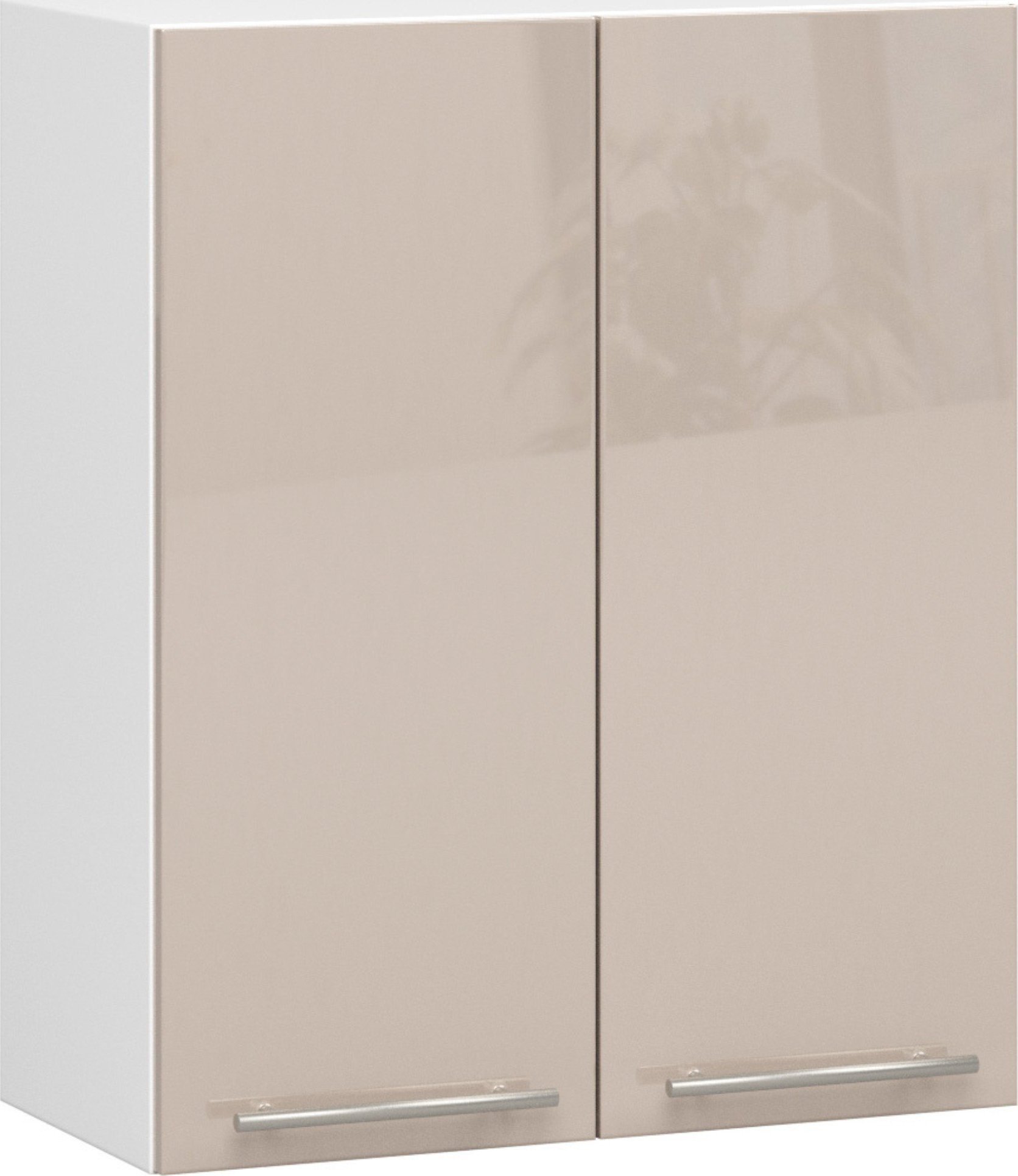 Fabryka Mebli Akord WISZĄCA SZAFKA KUCHENNA OLIWIA W 60cm BIAŁA-CAPPUCCINO POŁYSK H720