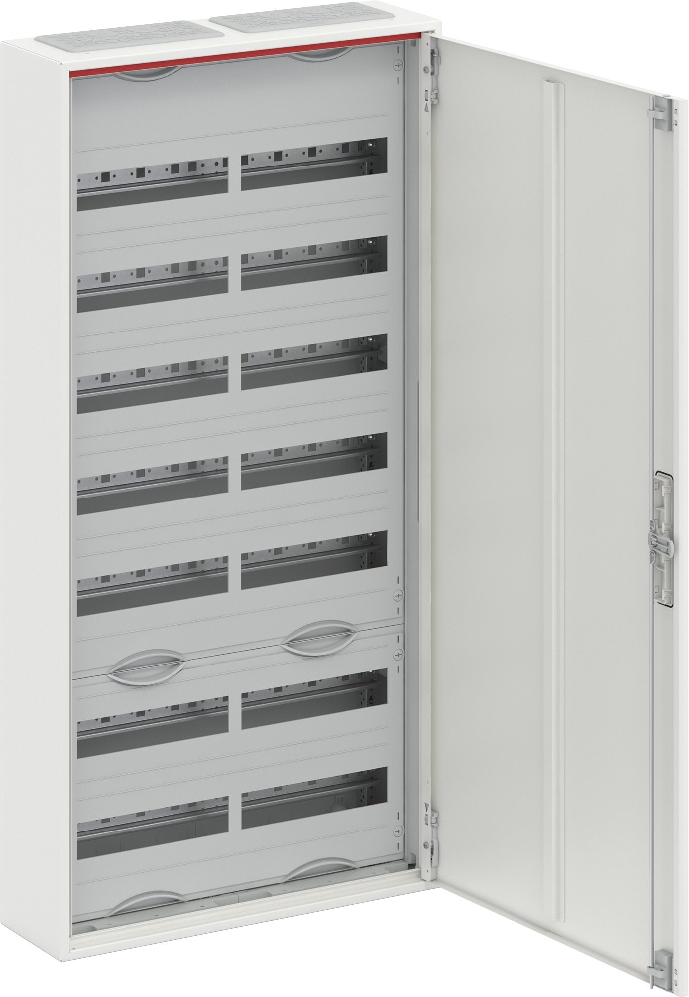 Rozdzielnica modułowa natynkowa hermetyczna stalowa ComfortLineCA 7x24 168M IP44 125A II klasa drzwi pełne N+PE Quick CA27V 2CPX