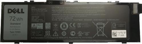 Bateria Dell Battery, 72WHR, 6 Cell