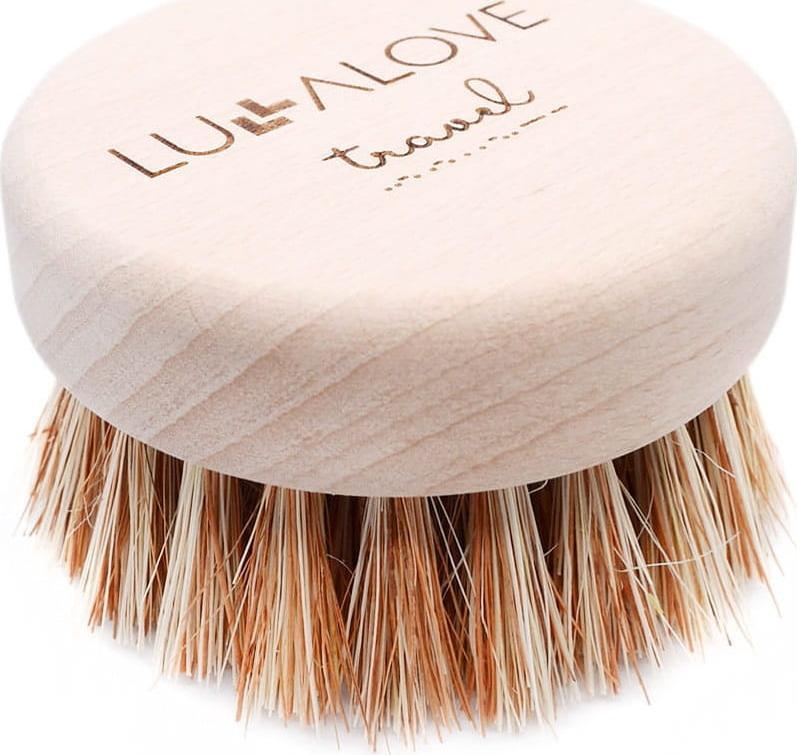 LullaLove Szczotka do ciała do masażu travel kokos i tampico Lullalove