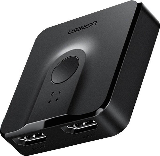 Ugreen Przełącznik Switch 2w1 HDMI 2.0 20cm (czarny)