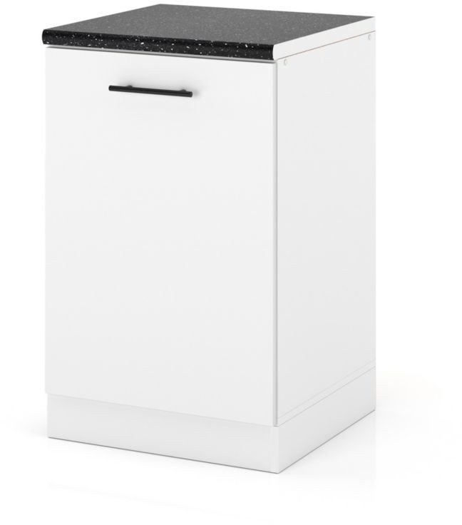 Szafka Kuchenna Stojąca Z Blatem Modułowa 50cm Spremium Biały Mat