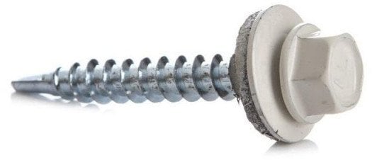 SELF SCR 4,8X19 MET+EPDM RAL9010 15PCS