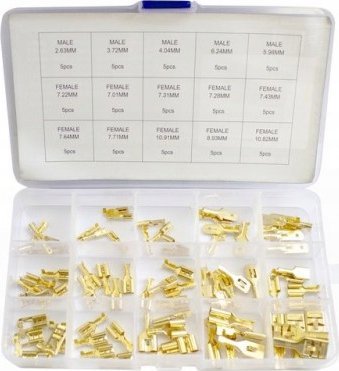 Rockforce Zestaw konektorów samochodowych 75el.