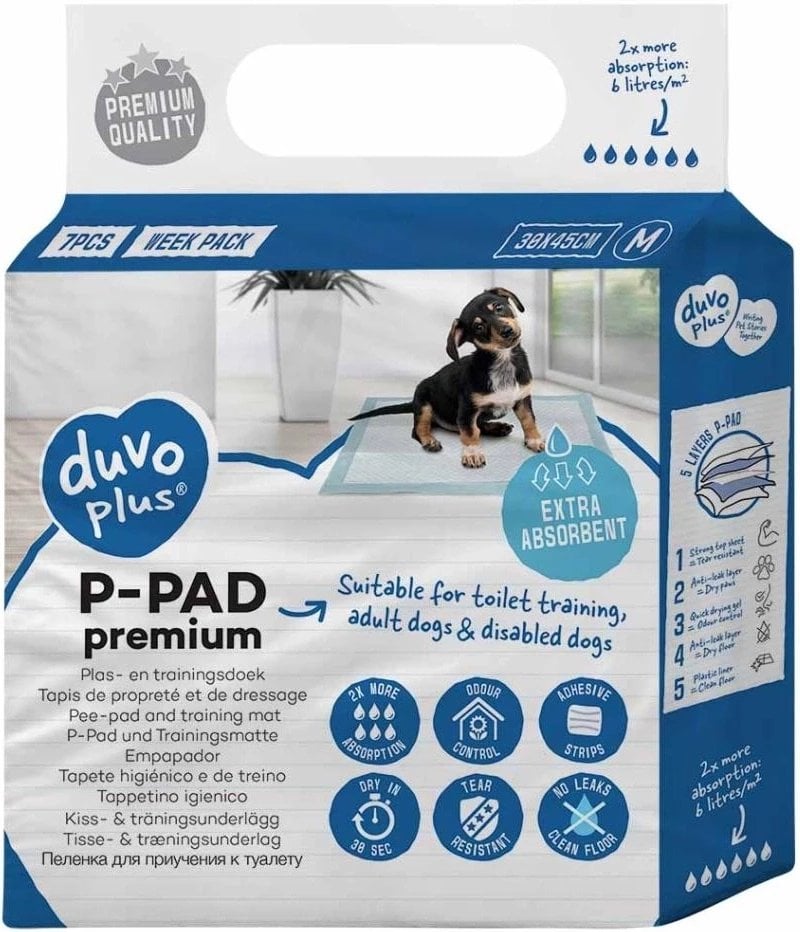 DUVO+ PODKŁADY DLA PSA PREMIUM ``M`` 7szt 30x45cm 15594