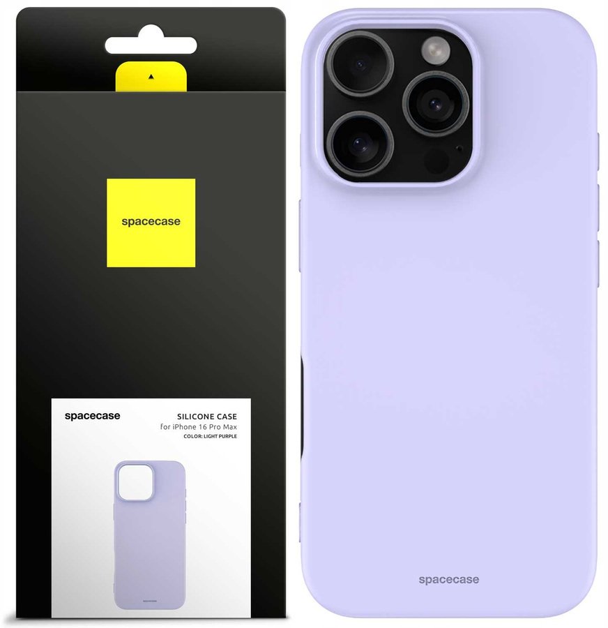 SpaceCase Etui Silicone Case iPhone 16 Pro Max light purple standard