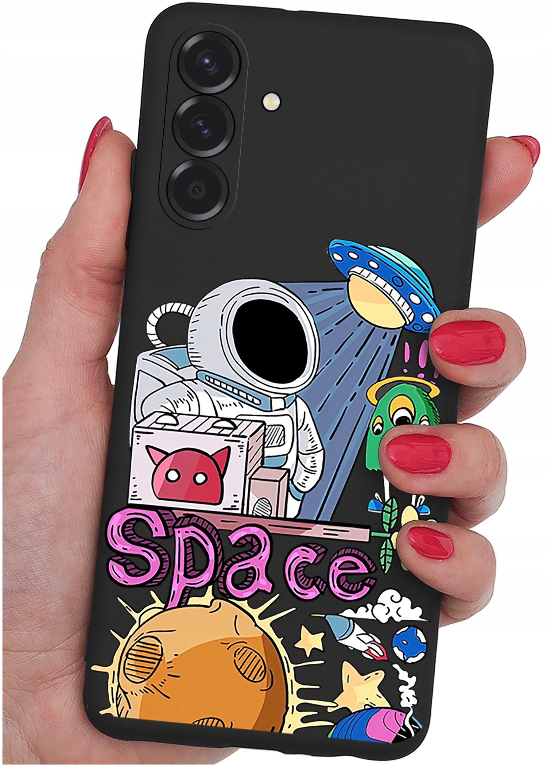 ETUI do Samsung A36 5G | WZORY | SILIKONOWE MATT CASE + SZKŁO 9H