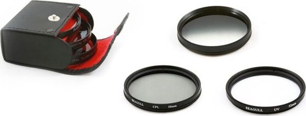 Filtr Seagull Zestaw filtrów 55mm - CPL / UV / SZARY POŁÓWKOWY