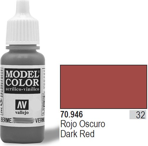 Vallejo Farba Nr32 ciemnoczerwona - (70946)