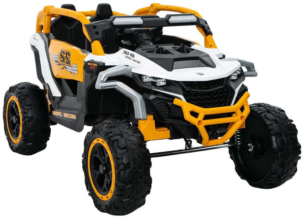 Pojazd na akumulator M3 Żółto-Biały 4x4 LEAN CARS