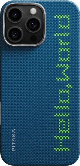 Pitaka Tactile Woven Case, Hello World - iPhone 16 Pro