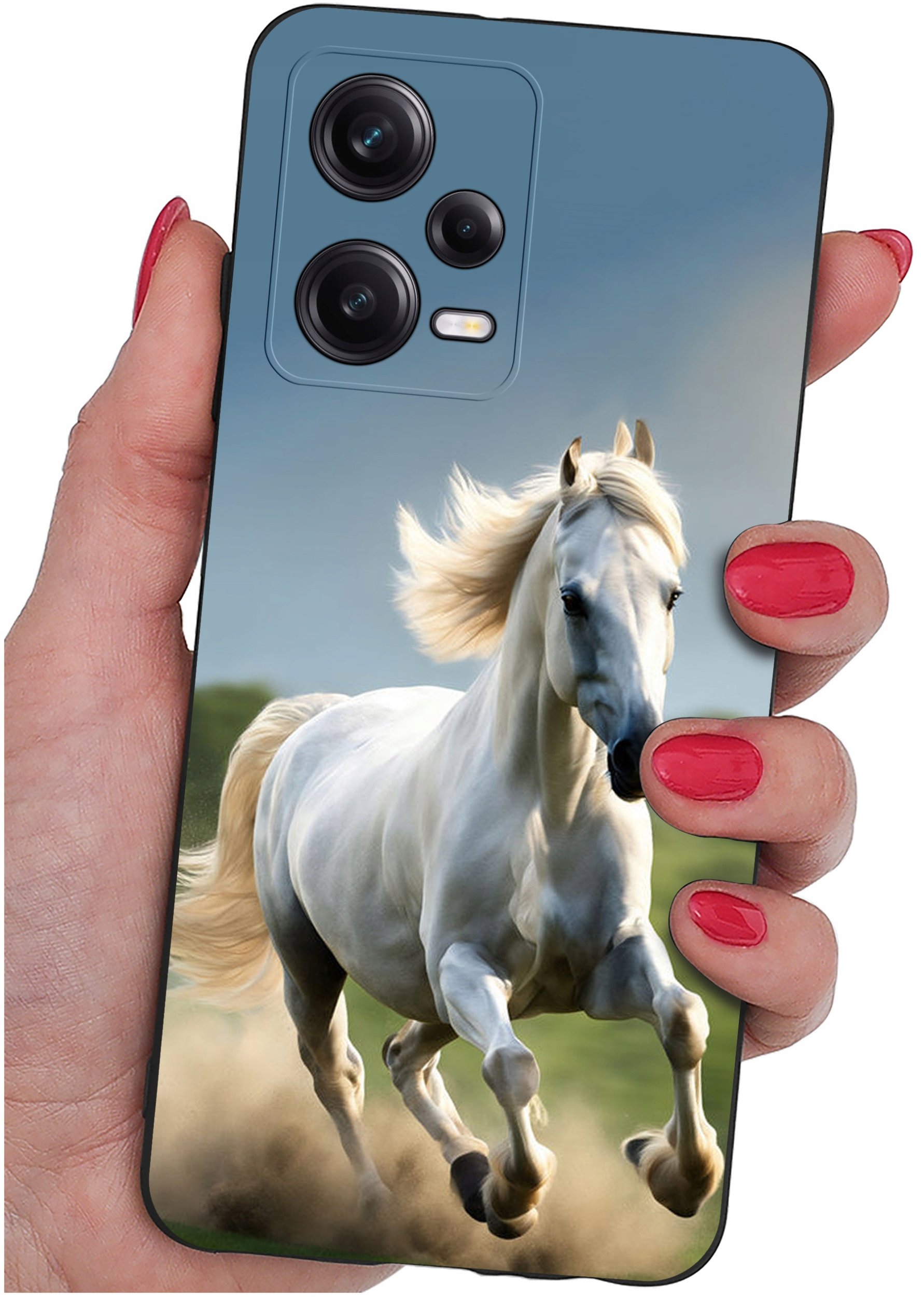 ETUI do Xiaomi Redmi Note 12 5G |Poco X5 5G | WZORY | SILIKONOWE MATT SZKŁO