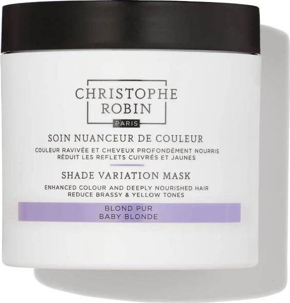 Christophe Robin Shade Variation Mask odżywcza kremowa maska odświeżająca kolor włosów Baby Blonde 250ml