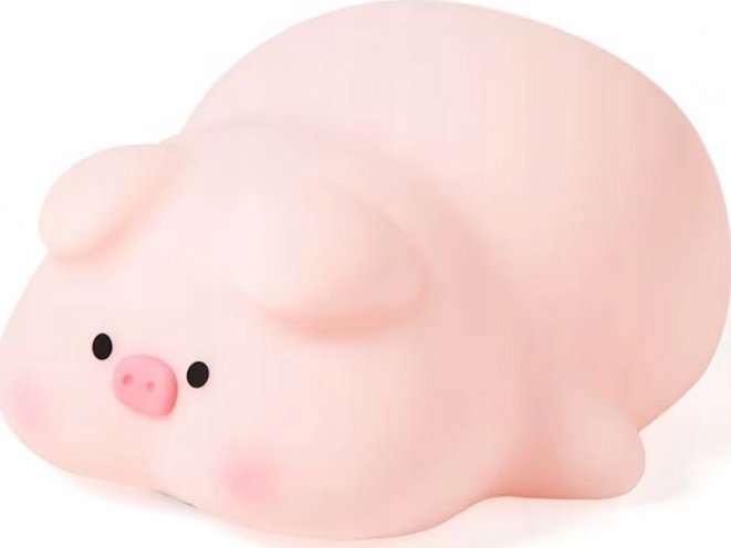 LAMPKA LED ŚWINKA SILIKONOWA 1W DLA DZIECI