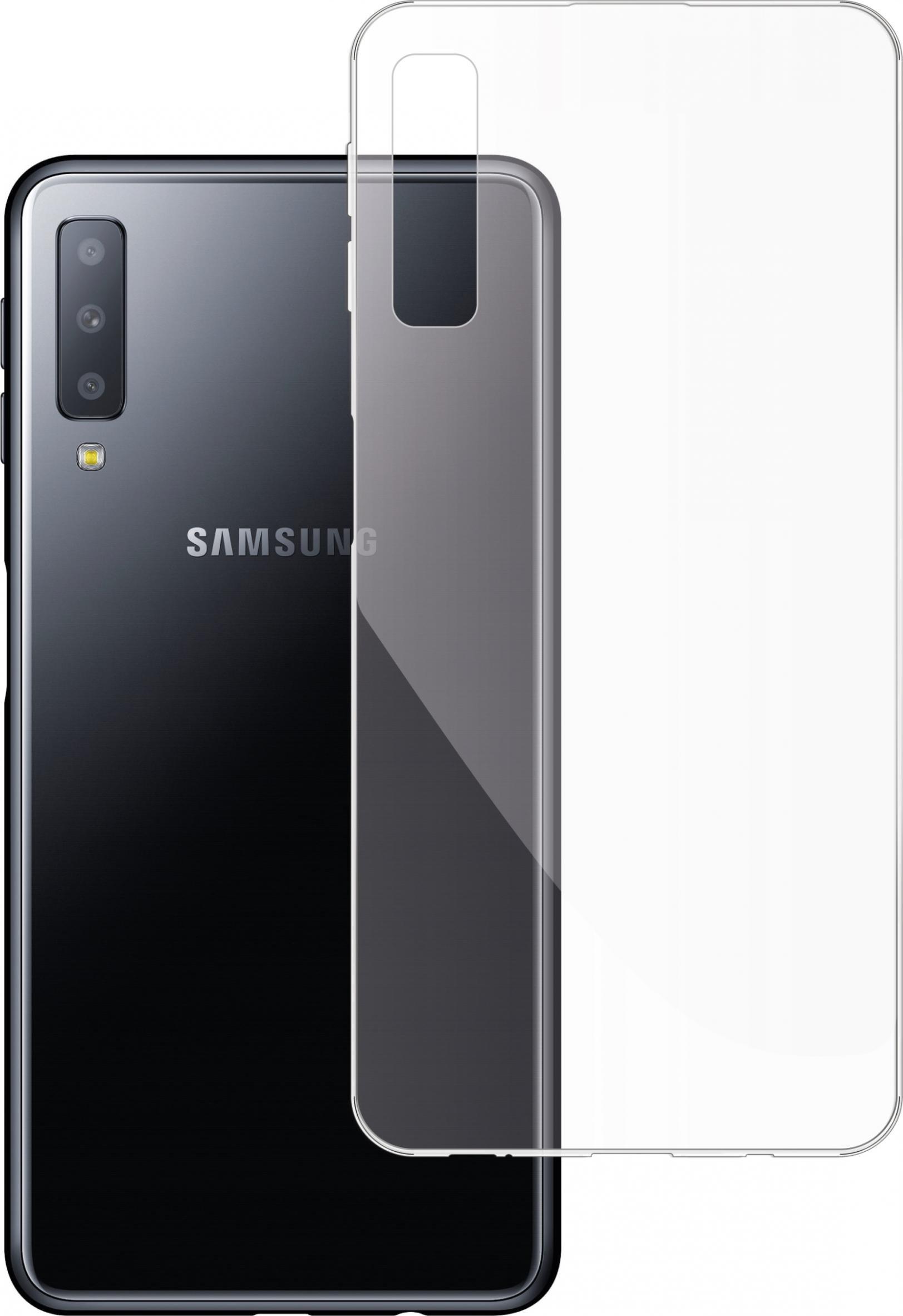 etumi Etui Do Samsung Galaxy A7 2018 Gumowe Slim Clear Pokrowiec Ochronny / Futerał Obudowa / Ochrona Clear Cover Bezbarwne Slim Case0170