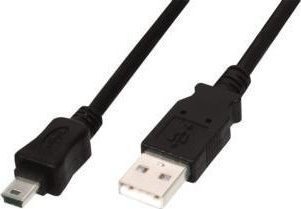 Kabel USB Digitus USB-A - micro-B 1.8 m Czarny (AK-300130-018-S)