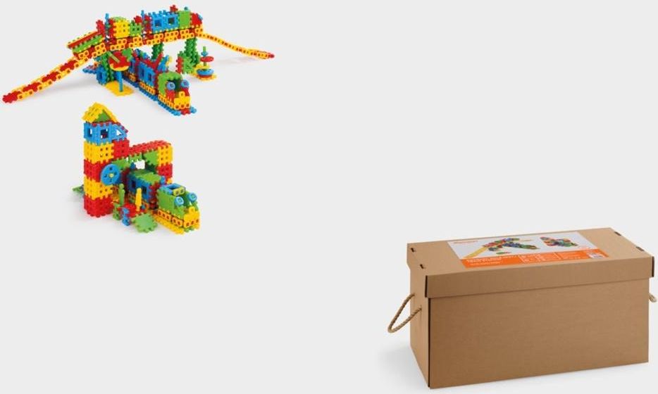 Marioinex Klocki Konstrukcyjne Dworzec Kolejowy Karton 433 elementów (900949)