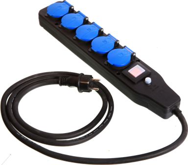 AS Schwabe PRZEDŁUŻACZ NEOPREN 2 MB 5 GNIAZD