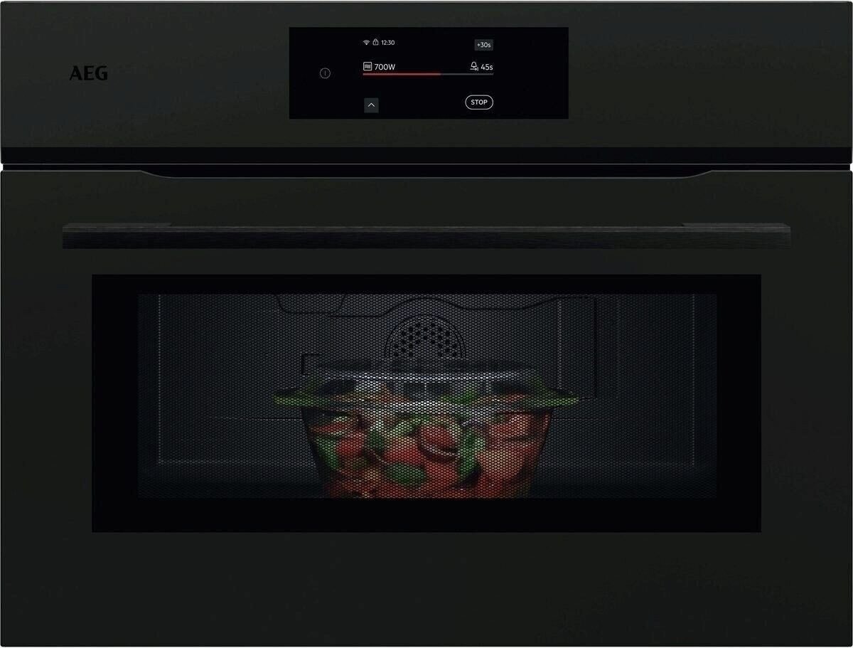 Kuchenka mikrofalowa AEG NKM7N721T Kompaktowa mikrofala do zabudowy MealAssist 7000 mikrofale emalia