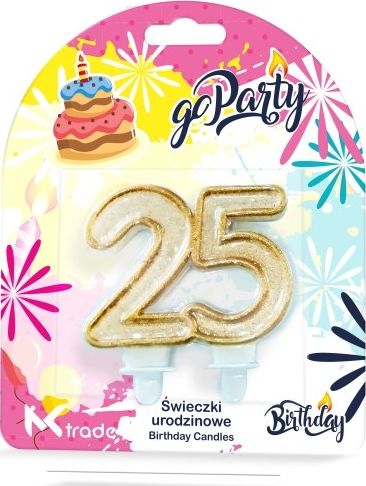 MK TRADE Świeczki urodzinowe GO PARTY SF-057 (25) MK Trade