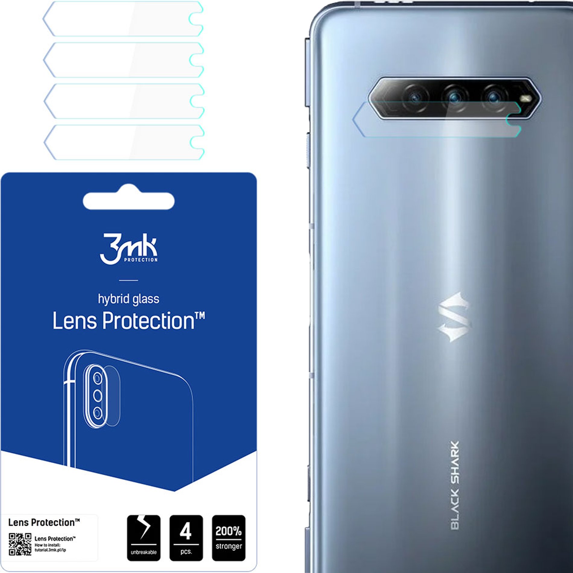 XIAOMI BLACK SHARK 4 5G - 3MK LENS PROTECTION