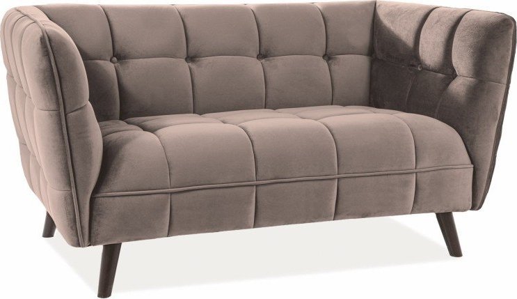 Signal Kanapa sofy 78 x 85 cm welur odcienie beżu