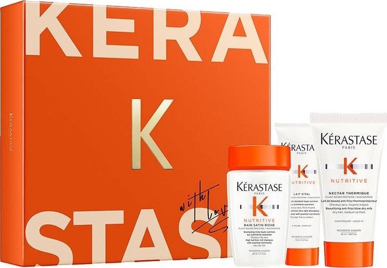 Kerastase Nutritive zestaw odżywczy szampon do włosów 80ml + odżywcze mleczko do włosów 75ml + nektar termiczny do włosów 50ml
