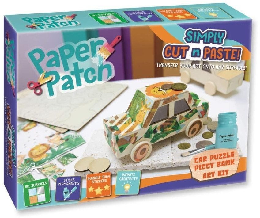 Zestaw decoupage Paper Patch - Skarbonka drewniana