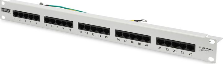 Digitus Patch panel ISDN 19" 1I 25x RJ45 kat.3 LSA (DN-91325-1)