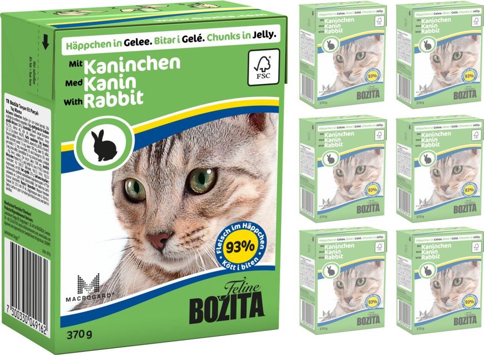 Bozita BOZITA Cat Królik W Galaretce 6 x 370g