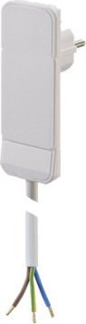 Bachmann BACHMANN Wtyczka płaska CEE7/7 biała, 1,5m 10cm AEH
