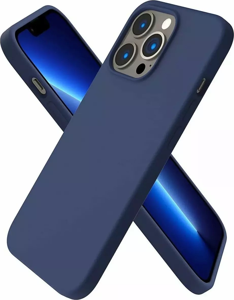 Mocco Ultra Slim Soft Matte 0.3 mm Silicone Case for Apple iPhone 14 Pro Dark Blue