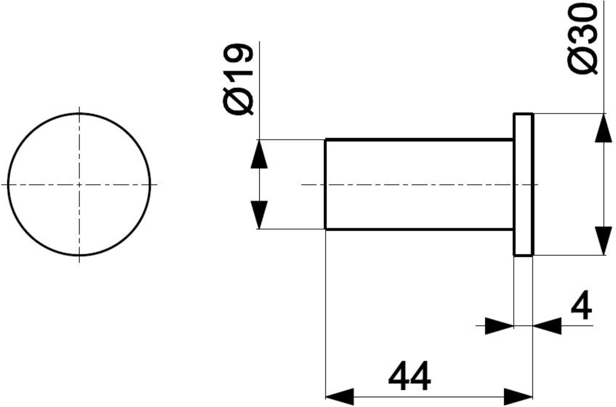 864-020-34 / KFA / WIESZAK ŁAZIENKOWY, PUNKTOWY, BRUSHED ROSE GOLD