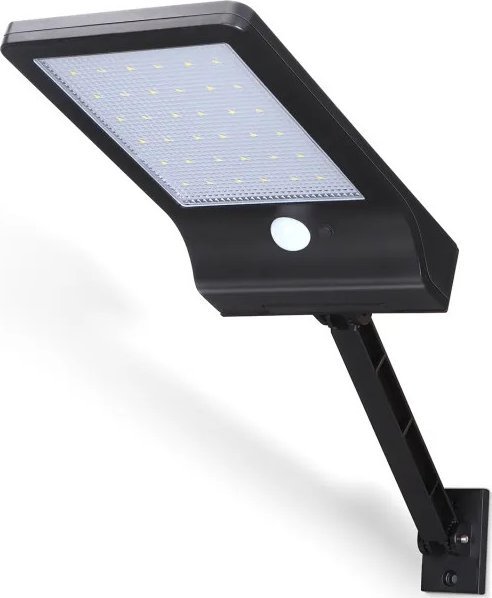 Kinkiet Aigostar Latarnia solarna LED z czujnikiem zmierzchu 36 led Czarny kinkiet LED z czujnikiem solarnym