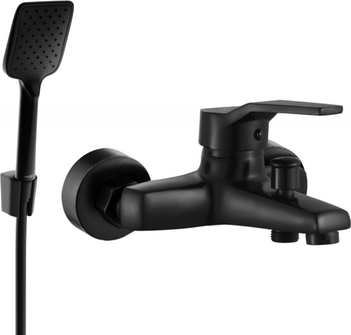 Mexen Mexen Caro R62 bateria wannowa z zestawem prysznicowym, czarna - 74663R62-70