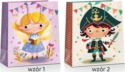 Torba prezentowa Kids 32x26x10cm MIX