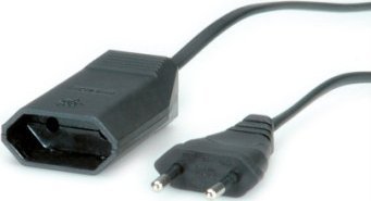 Kabel zasilający Bachmann BACHMANN Przedłużacz Euro 230V/2.5A, czarny, 2 m