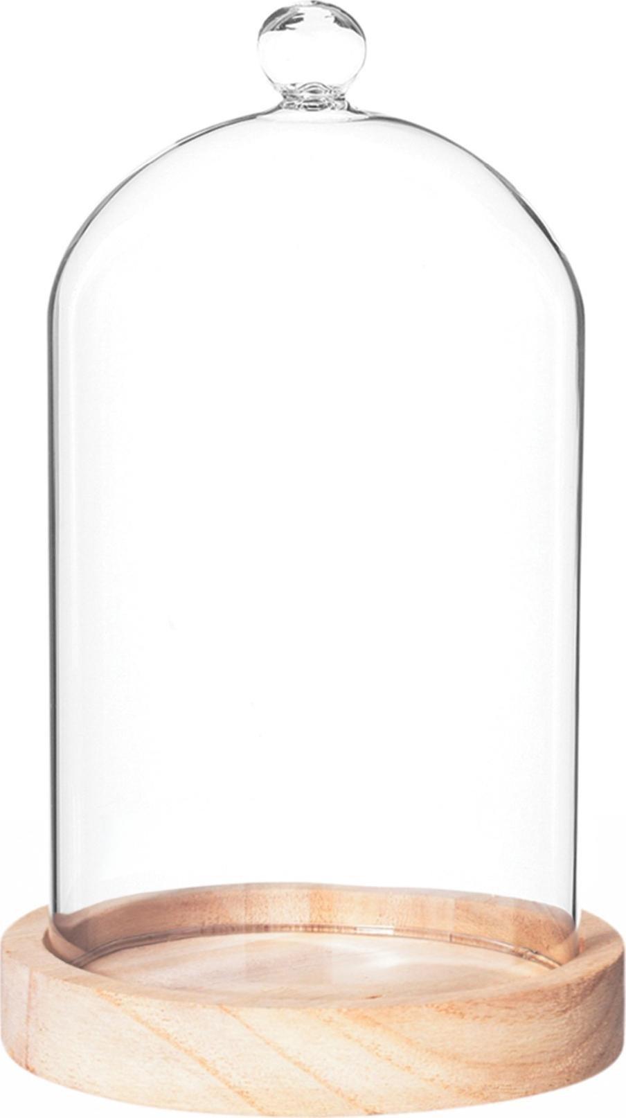 Atmosphera Szklana kopuła na drewnianej podstawie