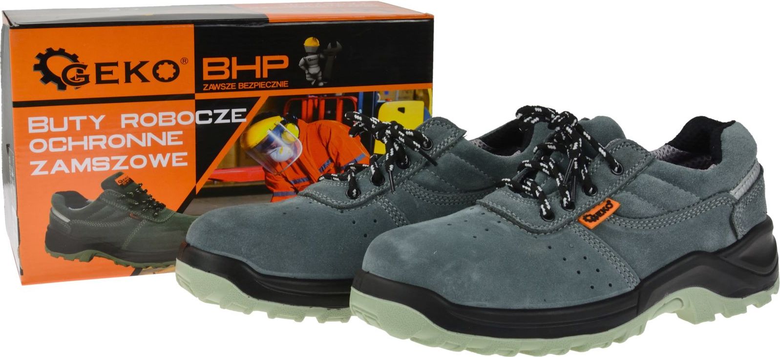 Geko Buty robocze ochronne model no.4 Zamszowe PREMIUM r.47 (10)