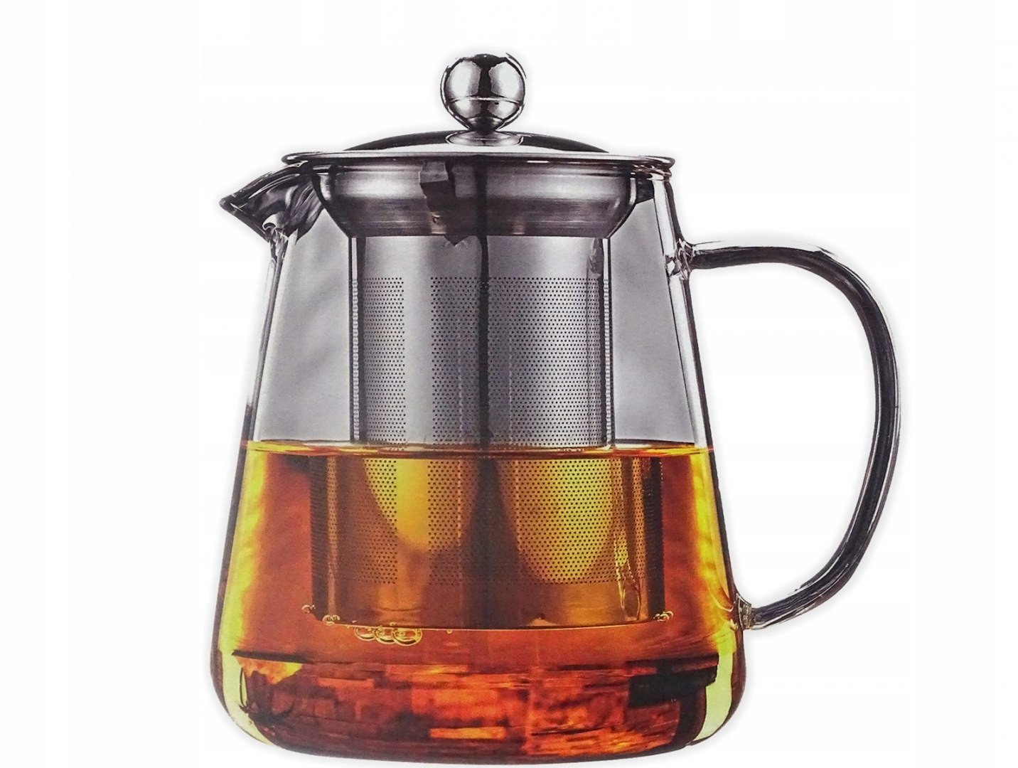 DZBANEK Z ZAPARZACZEM KAMELIA 1,0L SZKLANY (SITO, UCHWYT SZKLANY)
