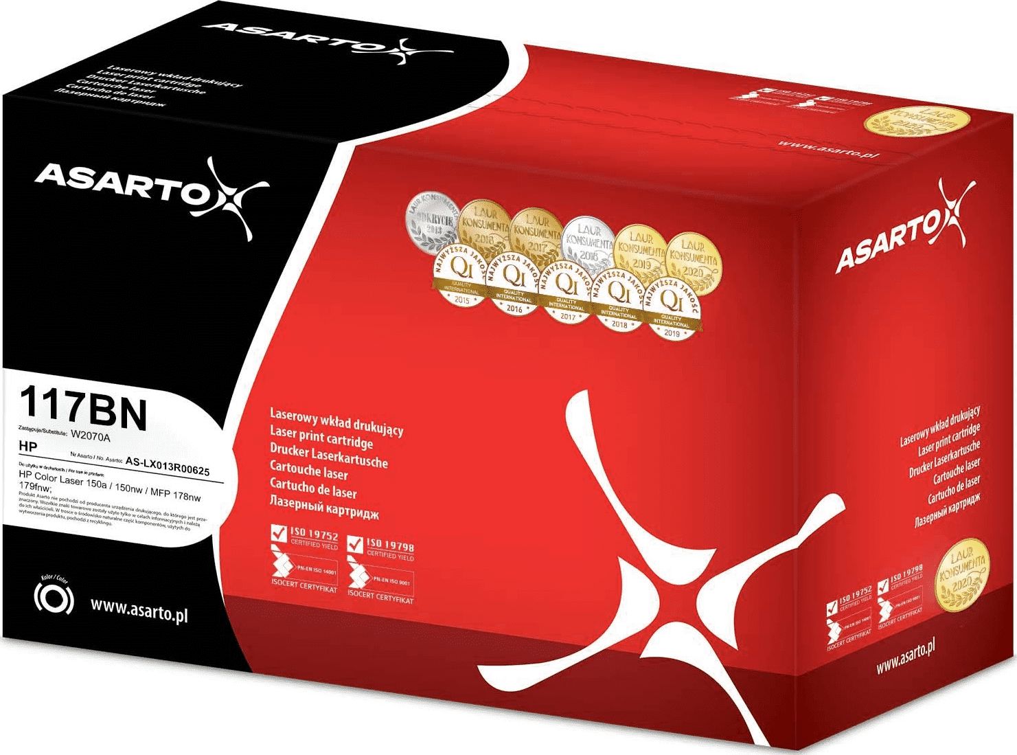 Toner Asarto Black Zamiennik 117A (AS-LH2070AN)