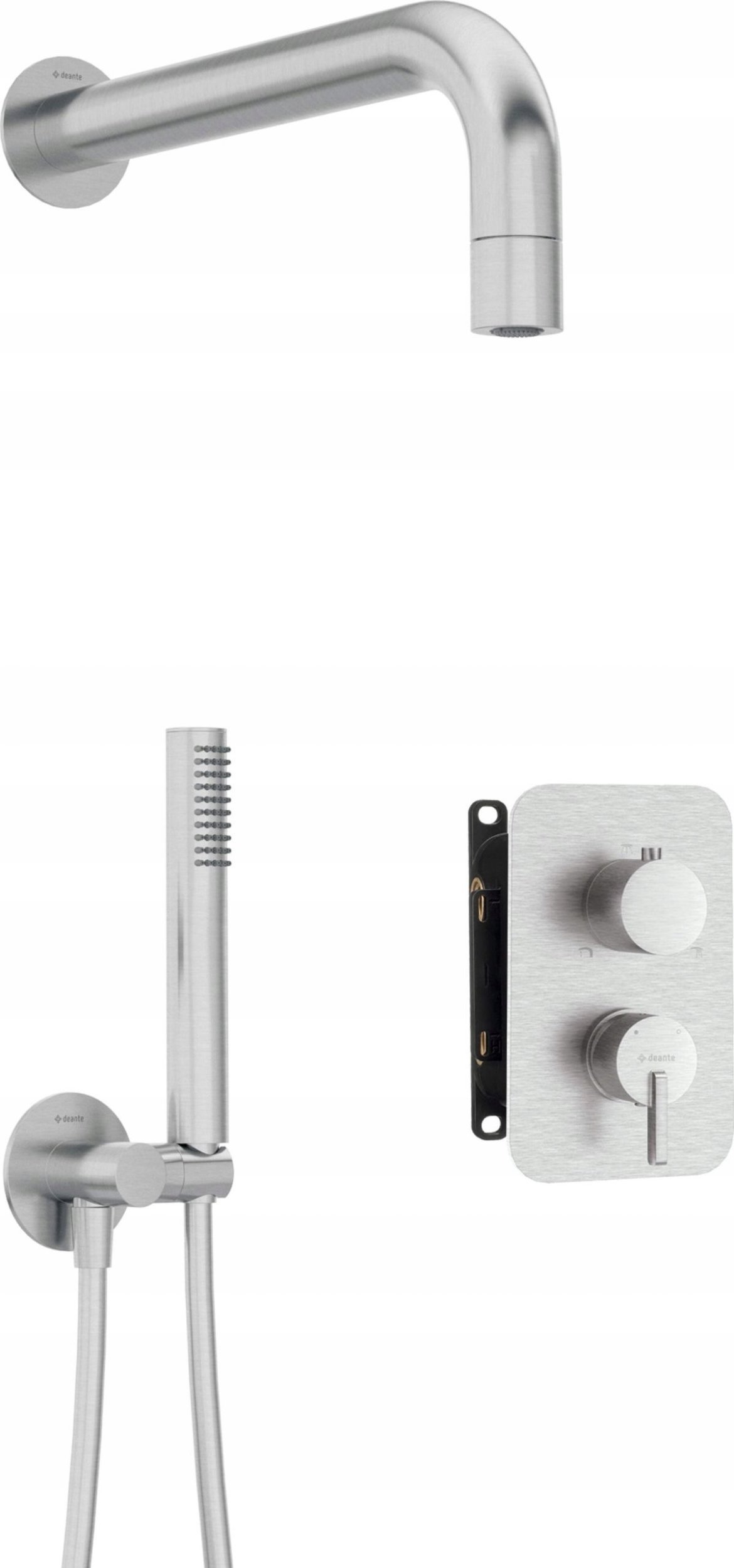 Bateria prysznicowa Deante Zestaw prysznicowy podtynkowy z BOXem mieszaczowym - z główką natryskową