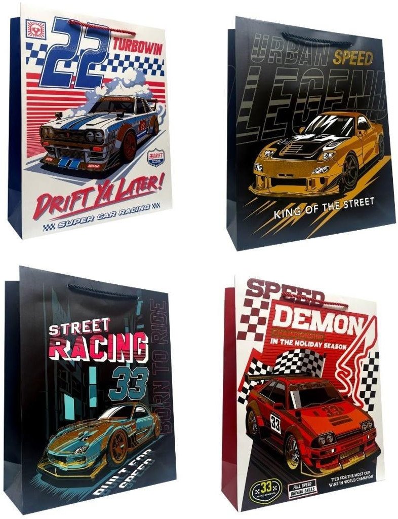 Torebka prezentowa M Racing metalizowana mix