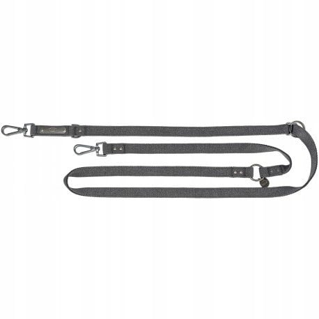Trixie smycz V dla psa bawełna czarna S–M: 2.00 m/13 mm