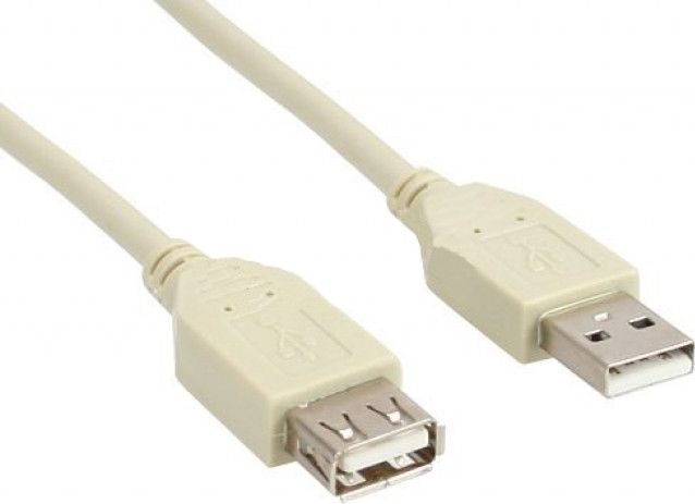 Kabel USB InLine USB-A - USB-A 3 m Szary (34603L)